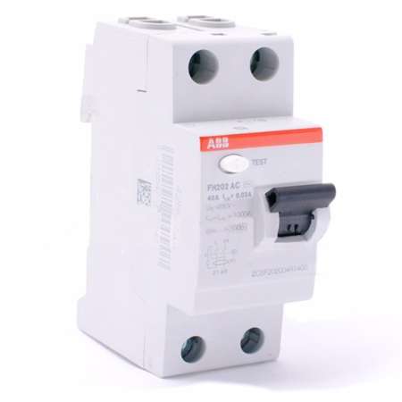 เบรกเกอร์ป้องกันไฟรั่ว ABB RCCBs FH202 (63A)