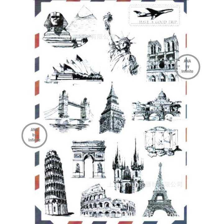 infinite Suitcase Sticker Set สติ๊กเกอร์ ตกแต่ง กระเป๋า เดินทาง สัญลักษณ์ เมือง สถานที่ infinite Suitcase Sticker Set สติ๊กเกอร์ ตกแต่ง กระเป๋า เดินทาง สัญลักษณ์ เมือง สถานที่