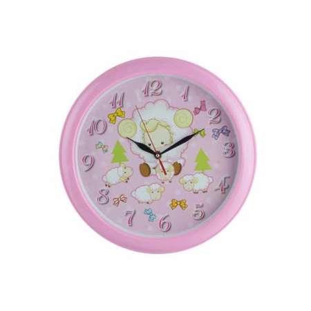 ANP SHOP นาฬิกาแขวนผนัง ตกแต่งบ้าน ขนาด 13 นิ้ว สีชมพู