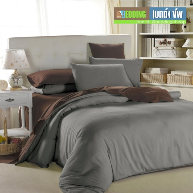 เช็คราคา Bedding Cheap ชุดผ้าปู ผ้านวม 6 ชิ้น 6 ฟุต รุ่น CL001