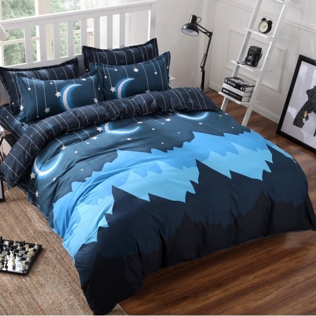 Bedding Cheap ผ้าปูที่นอน ชุดผ้านวม เกรด A 6 ฟุต 6 ชิ้น AYX 005 Bedding Cheap ผ้าปูที่นอน ชุดผ้านวม เกรด A 6 ฟุต 6 ชิ้น AYX 005