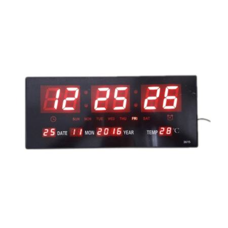 BZ นาฬิกาดิจิตอลLED Number Clock แขวนผนัง รุ่น16x36cm (ตัวเลขสีแดง)