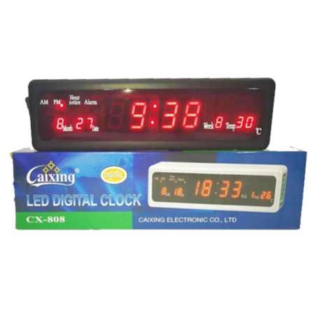 Caixing นาฬิกาดิจิตอล รุ่น CX-808 (ตัวเลขสีแดง)