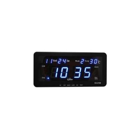 Caixing นาฬิกาดิจิตอล รุ่น CX2158 ตัวเลขสีน้ำเงิน