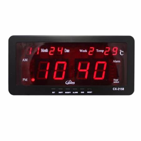 ส่วนลดวันนี้ Caixing นาฬิกาปลุก ตั้งโต๊ะ ติดผนัง LED พร้อมวันที่ ขนาด 7 นิ้ว
พร้อมคู่มือภาษาไทย (ไฟสีแดง) แนะ