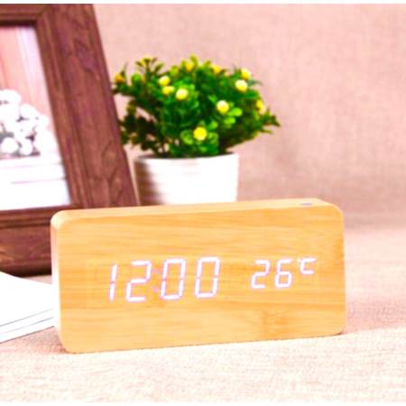 ของใหม่ราคาถูก Cassablu นาฬิกาตั้งโต๊ะ นาฬิกาปลุก นาฬิกาลายไม้ นาฬิกาดิจิตอล Wood
Clock new step asia ซื้อเลยนาทีนี้