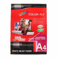 กระดาษโฟโต้ Color Fly Photo Inkjet Sticker A4 135G. (50/Pack)  กระดาษปริ้นรูป A4