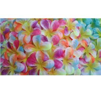 Dokpikul-กลีบดอกลีลาวดี ดอกไม้ผ้า สีรุ้ง ขนาด 7.5cm. แพค 500 ชิ้น