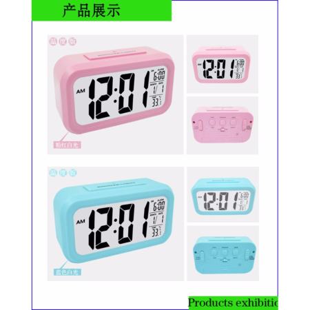 Dude Shop นาฬิกาปลุกดิจิตอลตั้งโต๊ะ ห้องนอน แสดง อุณหภูมิ  (สีขาว)