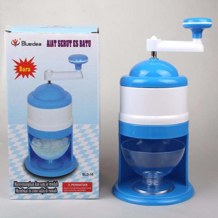 เครื่องทำน้ำแข็งใส เครื่องบดน้ำแข็งใส แบบมือหมุน Ice Pro Snow Cone Machine เครื่องทำบิงซู ถ้วยรองรับใหญ่ จุใจ
