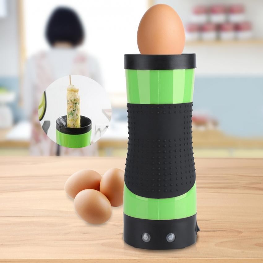 epayst Electric Eggroll Maker Egg Roll Boiler Automatic Omelette Sausage Frying Cooking Tool Cup Green