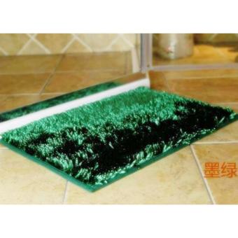 FD Premium พรมเช็ดเท้าตัวหนอน (แบบมันวาว ) ขนหนาพิเศษ ขนาด (37x57)C.M. รุ่น HLM096 (สี เขียว )