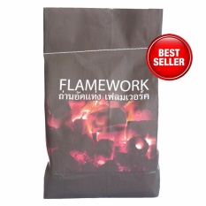 FLAMEWORK  BBQ Briquette Charcoal ถ่านบาร์บีคิวอัดแท่ง 3 ก.ก.