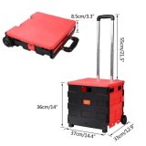 Foldable รถเข็นของและอุปกรณ์ Portable กระเป๋าเดินทาง อุปกรณ์ดูแลบ้านและซักผ้า With Cover 