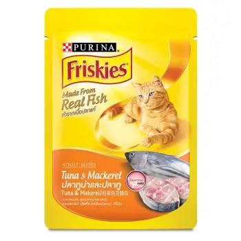 โปรโมชั่น Friskies Wet Pouch Tuna Mackerel 80g ฟริสกี้ส์ ทูน่า ปลาทู 24 ซอง รีวิว