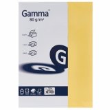 กระดาษสีถ่ายเอกสาร GAMMA PAPER 80g. A4/500 แผ่น No.304 (สีเหลือง)