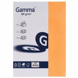 กระดาษสีถ่ายเอกสาร GAMMA PAPER 80g. A4/500 แผ่น No.305 (สีส้มสะท้อนแสง)