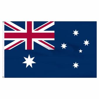 GETEK ใหม่ 3X5ft ธงออสเตรเลียฟุตบอลของชาวออสเตรเลียแบนเนอร์วัสดุผ้าซาติน 90X150 ซม.