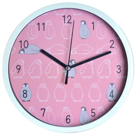 ส่วนลดวันนี้ Giavani นาฬิกาแขวน 8" #5530 ลายเพนกวิน สีชมพู ขายราคา