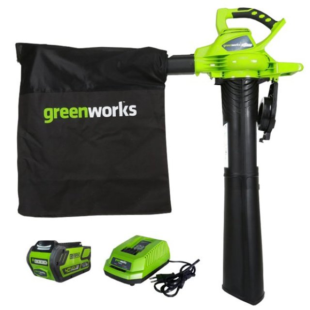 เช็คราคา Greenworks เครื่องเป่า ดูดใบไม้ แบตเตอรี่ GREENWORKS (USA) 40V