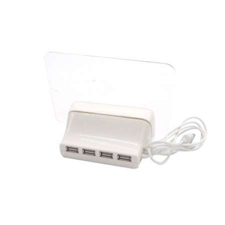 Highstar นาฬิกาดิจิตอล นาฬิกาปลุก นาฬิกาปลุกตั้งโต๊ะ ตัวอักษรเรืองแสง พร้อมUSB 4port [ไฟสีเขียว]