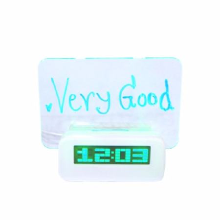 Highstar นาฬิกาดิจิตอล นาฬิกาปลุก นาฬิกาปลุกตั้งโต๊ะ ตัวอักษรเรืองแสง พร้อมUSB 4port [ไฟสีเขียว]