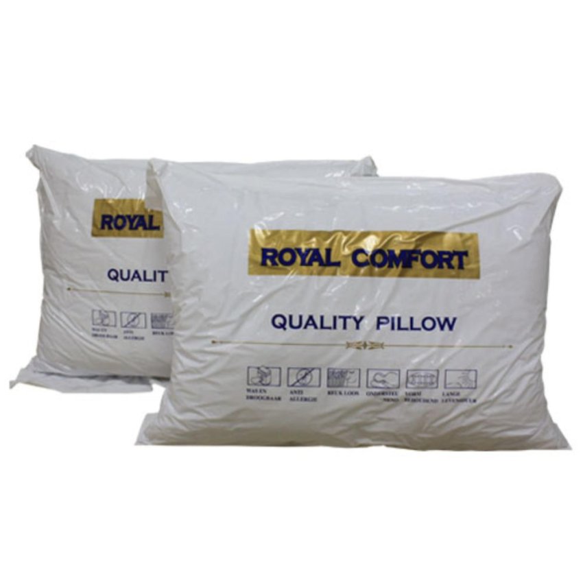 หมอนหนุน สุขภาพ เนื้อนุ่ม Quality Pillow (White) 2 ใบ