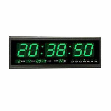 Hotai นาฬิกาดิจิตอล นาฬิกาติดผนัง LED Number Clock ขนาด 48 x18.2 x4.8 ซม.รุ่น HJ-4819SM  สีเขียว