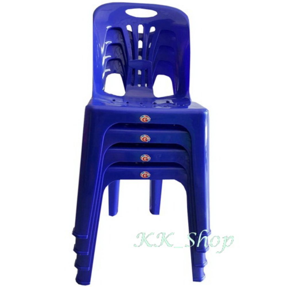 KK_Shop เก้าอี้สนาม เก้าอี้นั่ง รุ่น Plastic dinner chair 01(แพ็ค4ตัว)