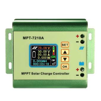 จอแอลซีดี MPPT ตัวควบคุมการชาร์จพลังงานแสงอาทิตย์ 24/36/48/60/72 โวลต์ 10A DC-DC Boost- นานาชาติ