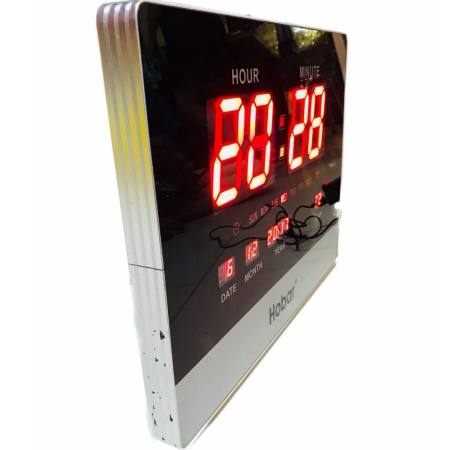นาฬิกาแขวนผนัง นาฬิกาติดผนัง LED นาฬิกาดิจิตอล ตัวเลขใหญ่นาฬิกาแขวนแอลอีดีตัวเลขขนาดใหญ่  