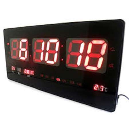นาฬิกา LED Digital ติดผนังขนาด ใหญ่มาก 18นิ้ว เหมาะสำหรับบ้านสำนักงาน โรงยิม หอประชุม  บอกเวลา/วันที่/อุณหภูมิ ตั้งปลุกได้  ใฃ้ไฟบ้าน YX-4522/4622