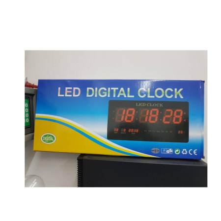 นาฬิกา LED Digital ติดผนังขนาด ใหญ่มาก 18นิ้ว เหมาะสำหรับบ้านสำนักงาน โรงยิม หอประชุม  บอกเวลา/วันที่/อุณหภูมิ ตั้งปลุกได้  ใฃ้ไฟบ้าน YX-4522/4622