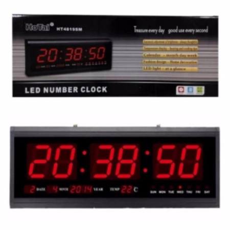 จัดหนักชั่วโมงนี้ นาฬิกาดิจิตอล LED DIGITAL CLOCK แขวนติดผนัง 48 x 18.2 x 4.8 CM.
รุ่น 4819 ตัวเลขสีแดง ขาย