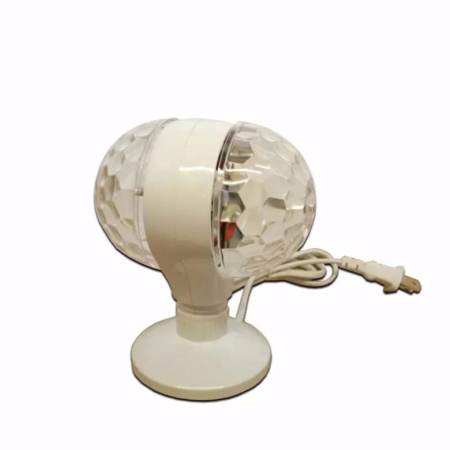 ไฟดิสโก้เทค ไฟเทค ไฟเธค ไฟดิสโก้ ไฟปาร์ตี้ LED full color rotating lamp  หัวคู่ (สีขาว)