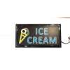 ป้ายไฟLED ice cream ขนาด50*26 ซม. อักษร ตกแต่งร้าน สถานที่ LED SIGN ข้อความ  