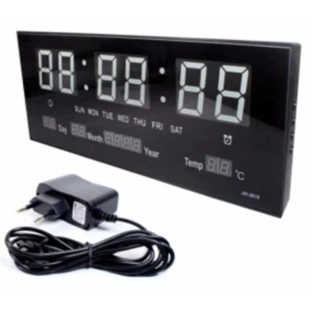 นาฬิกาดิจิตอลLED Number Clock แขวนผนัง ตัวเลขสีเขียว  