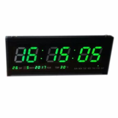 รีวิวสินค้าวันนี้ นาฬิกาดิจิตอลLED Number Clock แขวนผนัง ตัวเลขสีเขียว คุณค่า