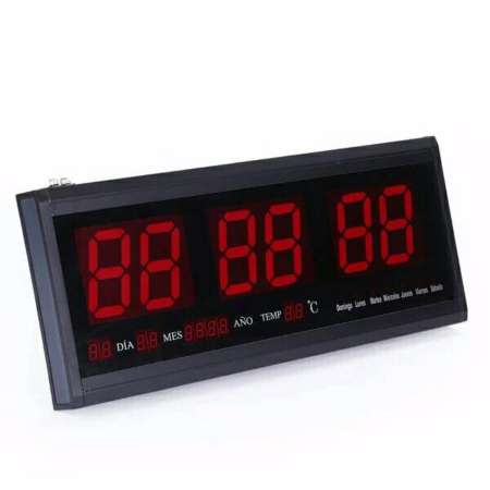 นาฬิกาดิจิตอล LED NUMBER CLOCK แขวนผนัง(ตัวเลขสีแดง) รุ่น HB4819SM