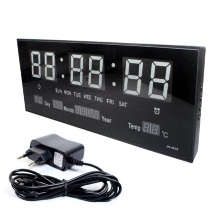 นาฬิกาดิจิตอลLED Number Clock แขวนผนัง ตัวเลขสีเขียว   