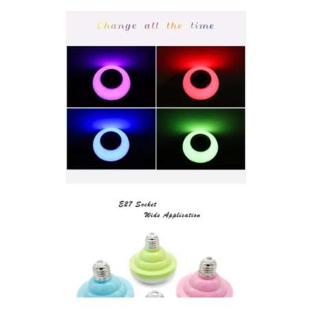 LOV-L LED Bluetooth Music bulb Speakerหลอดไฟลำโพงบูลทูธอัจฉริยะ เปลี่ยนสี หรี่ไฟ พร้อมลำโพงในตัว ตั้งเวลาปิดเปิด สั่งงานจากมือถือ พร้อม รีโมทคอนโทรล WJ-L7 (white) LOV-L LED Bluetooth Music bulb Speakerหลอดไฟลำโพงบูลทูธอัจฉริยะ เปลี่ยนสี หรี่ไฟ พร้อมลำโพงในตัว ตั้งเวลาปิดเปิด สั่งงานจากมือถือ พร้อม รีโมทคอนโทรล WJ-L7 (white)