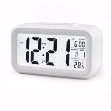 คุณภาพดีจริง Madeinsure นาฬิกาปลุกตั้งโต๊ะ นาฬิกาปลุกเรื่องแสง นาฬิกาปลุก สีขาว
กำลังมาใหม่