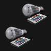 MAGIC LIGHTING หลอดไฟ LED RGB Light Lamp 16 สี พร้อมรีโมท เพิ่มแสงและลดแสง ระบบเปลี่ยนสีAUTOแพ็ค 2ขิ้น