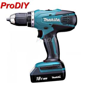 MAKITA DF457DWE  สว่านไขควงแบตเตอรี่ 18V 1.3Ah + + แบตเตอรี่ 2 ก้อน + แทน่ชาร์จ 1 อัน