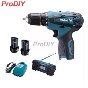 Makita DK1200 (DF330DWE+MR051) ชุดสว่านไขควงแบตเตอรี่+วิทยุ 10.8V