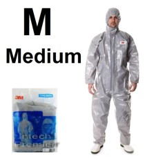 Medium ชุดป้องกันสารเคมีรุ่น 4570 ผ่านมาตรฐานการป้องกัน 3M Coverall Grey Type 3/4/5/6