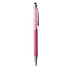 Metal Black Ink Ballpoint Pens Crystal Decor Capacitive Touch Ballpoint Pen - intl