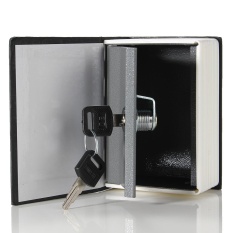 MINI Home Security หนังสือพจนานุกรมตู้เซฟลับกล่องเก็บล็อคกล่องเงินสด + 2 ปุ่มสีดำ - INTL