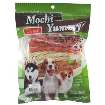 ข้อมูล Mochi Yummy ขนมสำหรับสุนัข แฉกบิดเกลียว รวมรส 450g. 1 ถุง ดีไหม