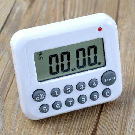 ราคาประหยัดพิเศษสุด นาฬิกาจับเวลาเดินหน้าถอยหลังสีขาว มองหาราคาถูก